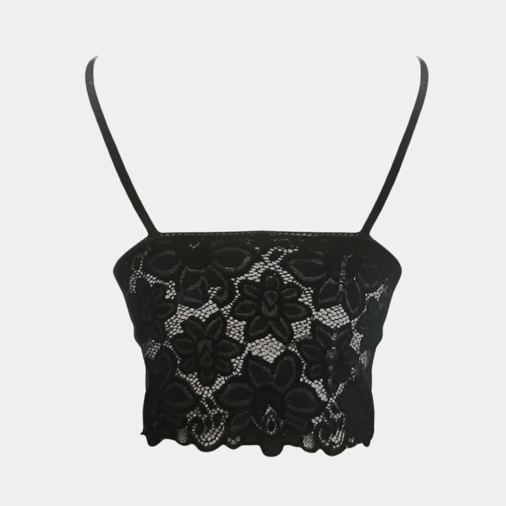 Christin | Verfijnde Kant Crop Top