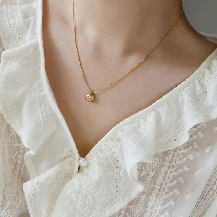 Sasha | Gouden Schelp Ketting