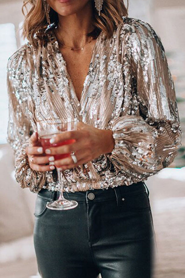 Dylan | Luxury Sequin Blouse