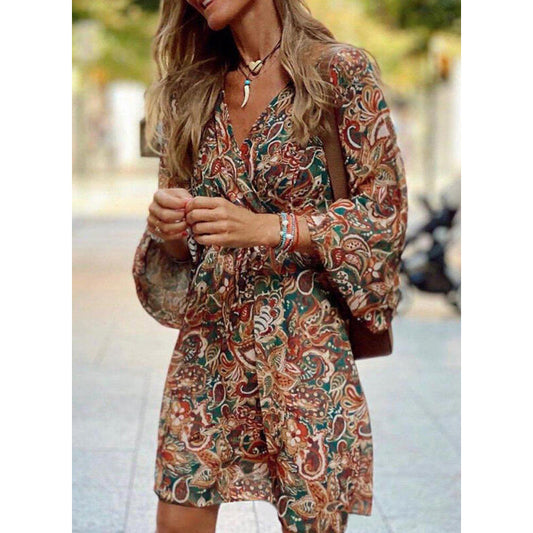 Catriona | Bohemian Paisley Dress
