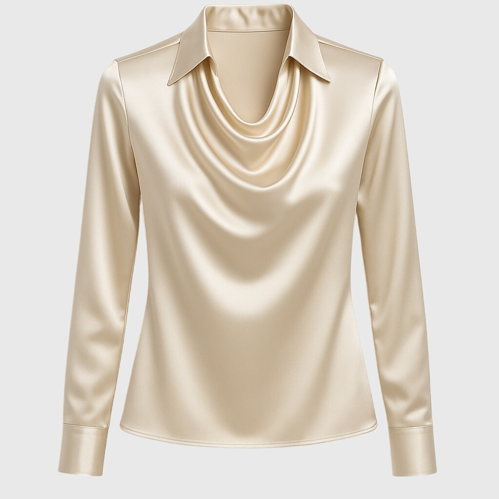 Chique Verfijnde Dames Blouse met Lange Mouwen