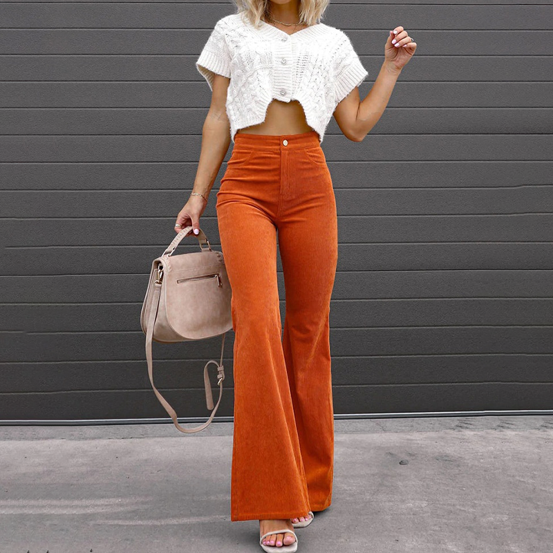 Vivienne | Pantalon en velours stylé
