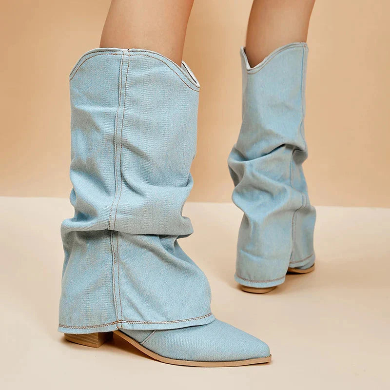 Beverle | Denim Cowboylaarzen - Casual
