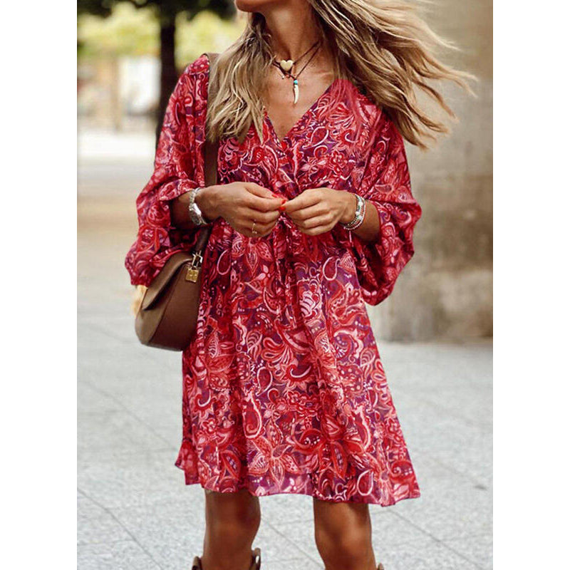 Catriona | Bohemian Paisley Dress