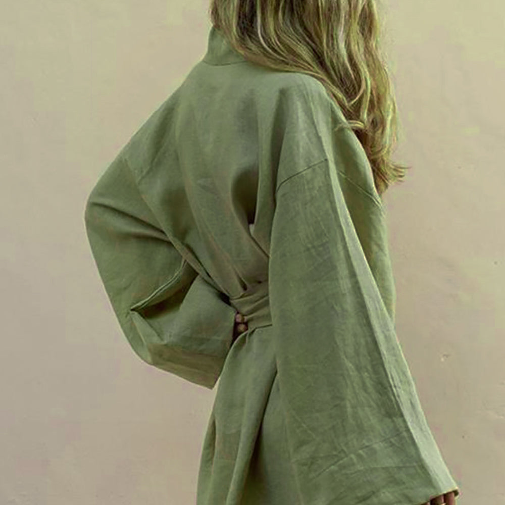 Shazmin | Bohemian Linen Kimono Dames Jurk