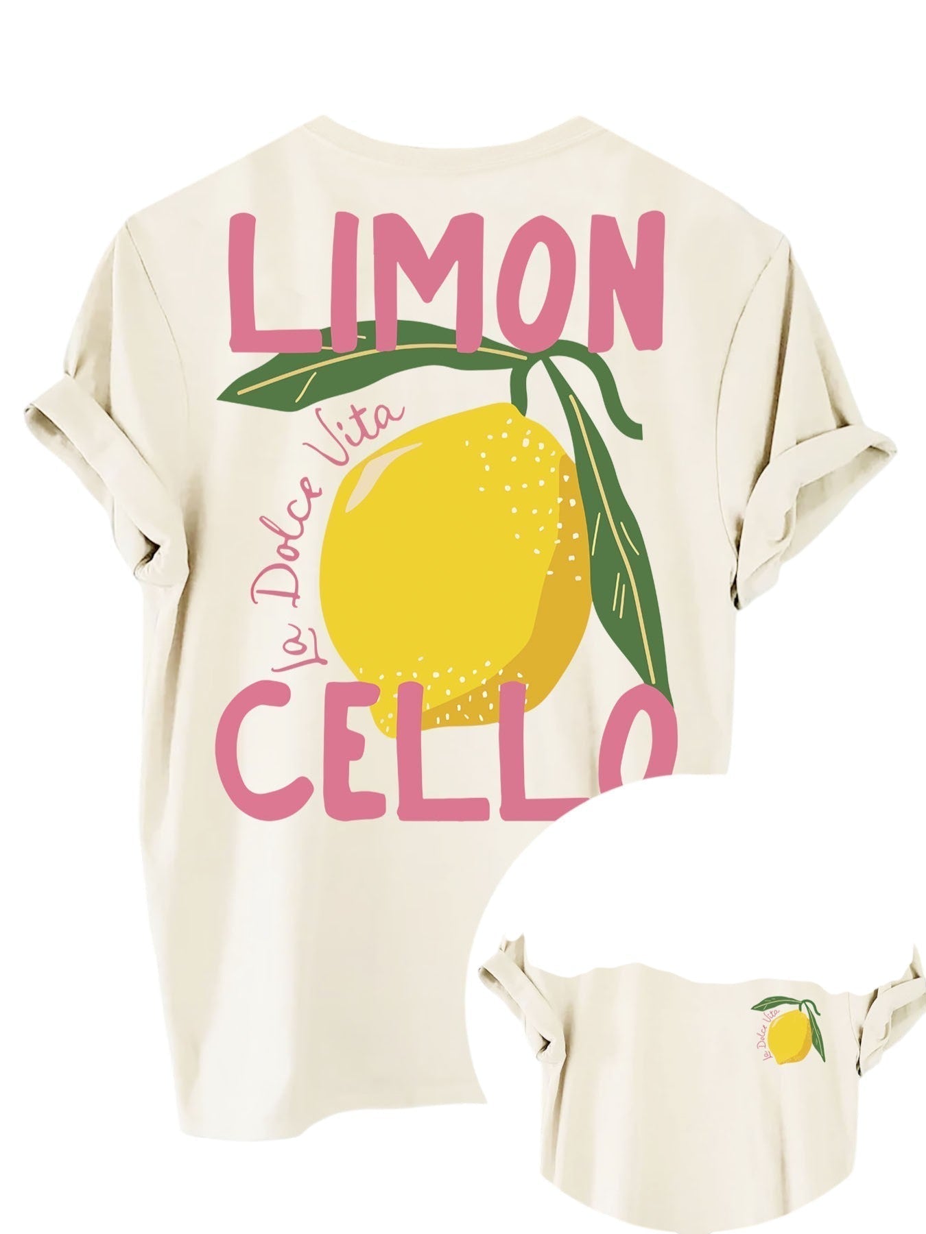 Comfortabele Dames T-shirt met Citroen Print