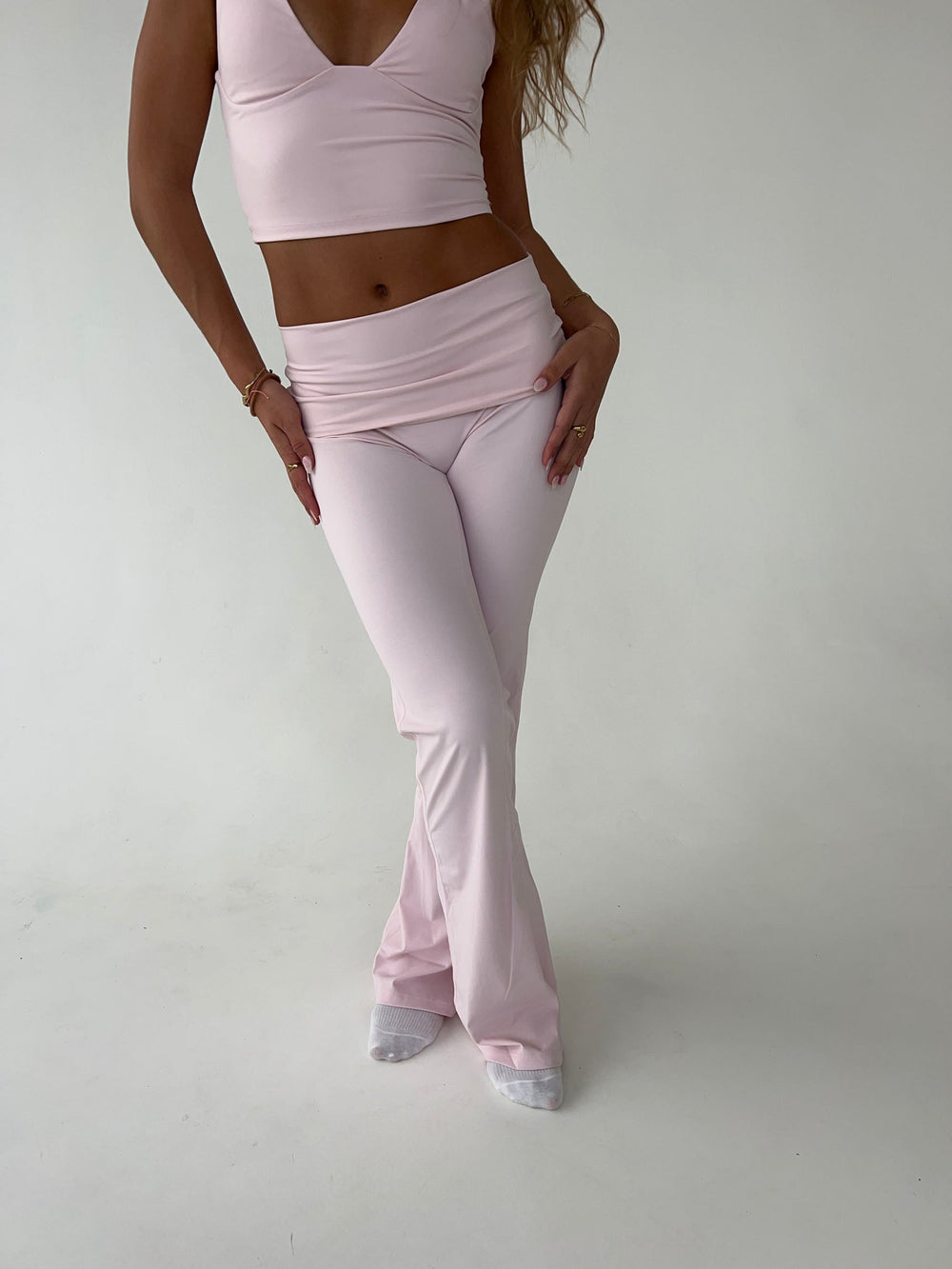 Kyleen | Legging évasé rose