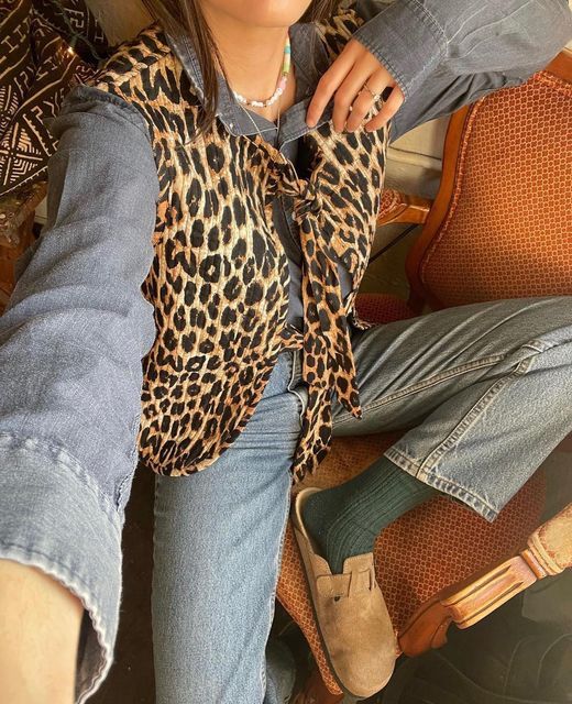 Aleen | Leopard Print Blouse