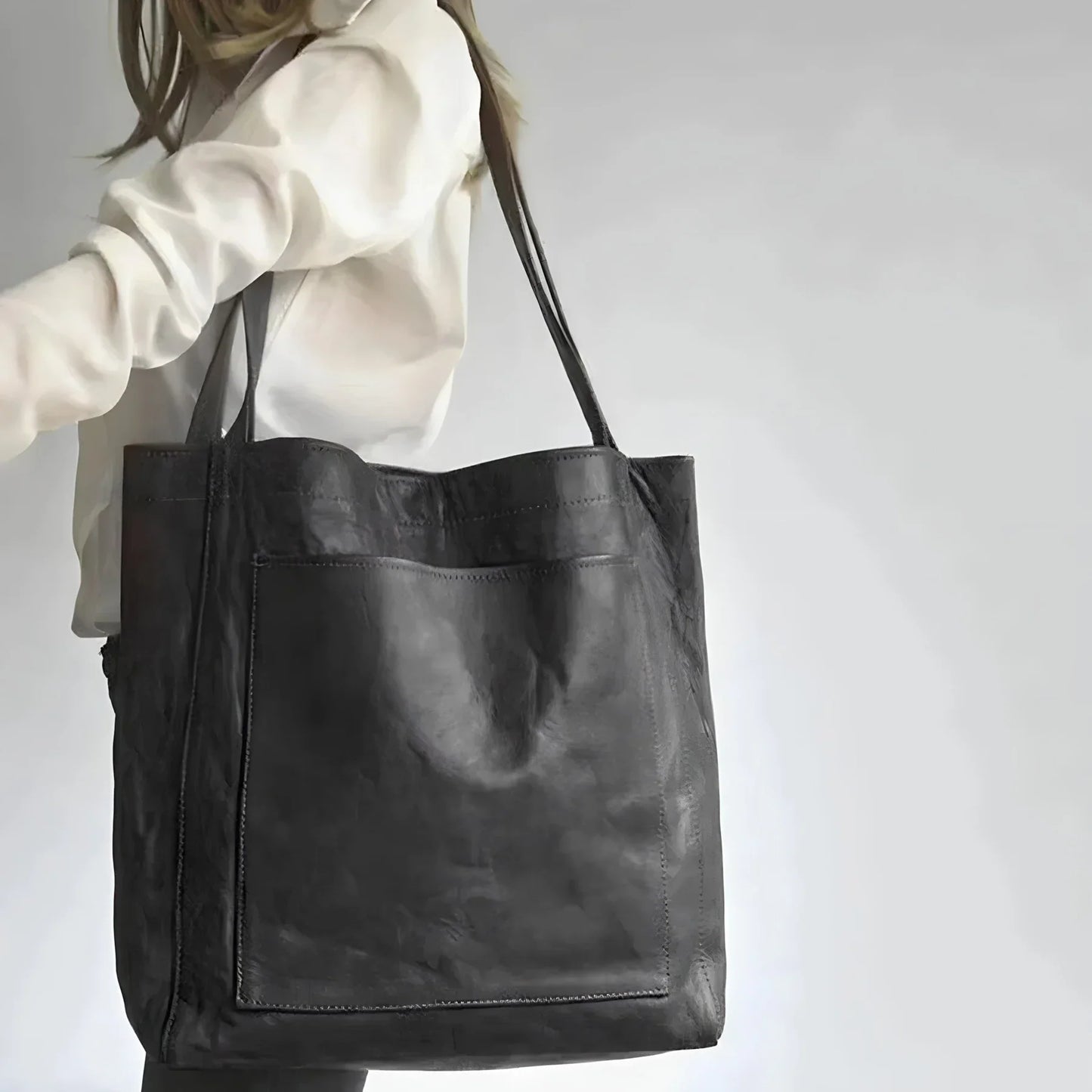 Kamiyah | Leren Shopper Tas