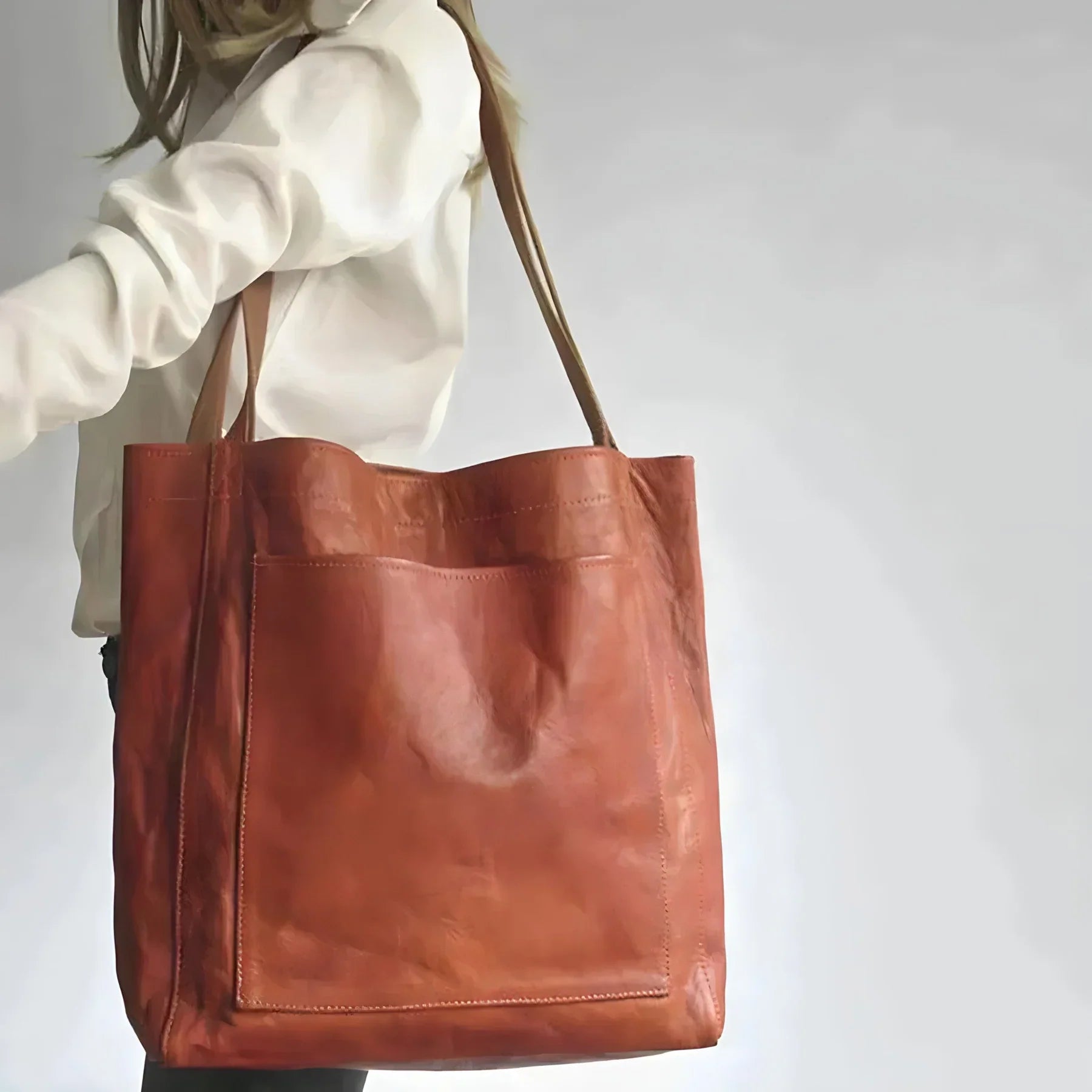 Kamiyah | Leather Shopper Bag
