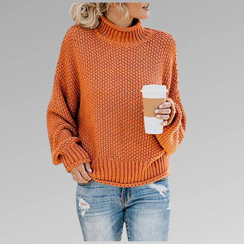 Oversized Zachte Dames Coltrui met Gebreide Structuur