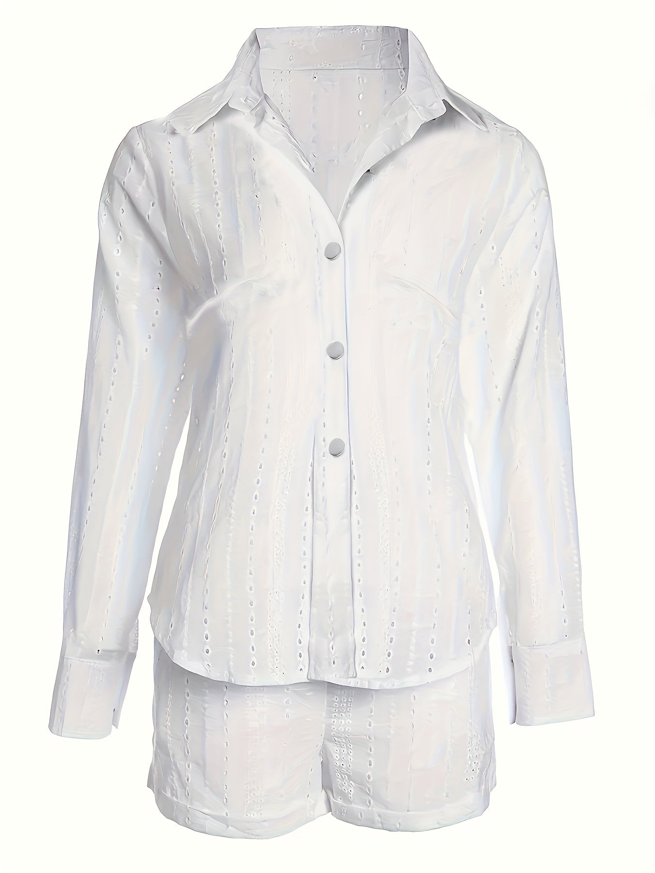 Demmy | Broderie Set met Blouse en Shorts