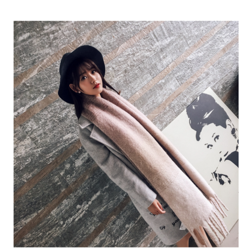 Warme Dames Sjaal met Zachte Geruite Print en Franjes