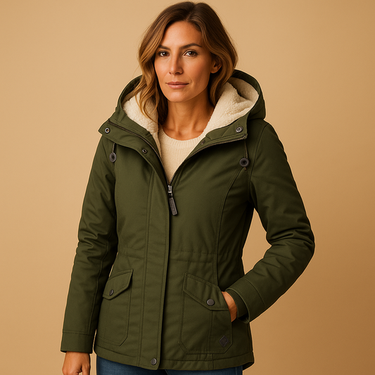 Warme Stijlvolle Vrouwen Parka Winterjas Met Capuchon