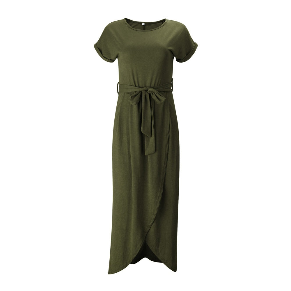 Olyvia | Elegant Navy Wrap Dress