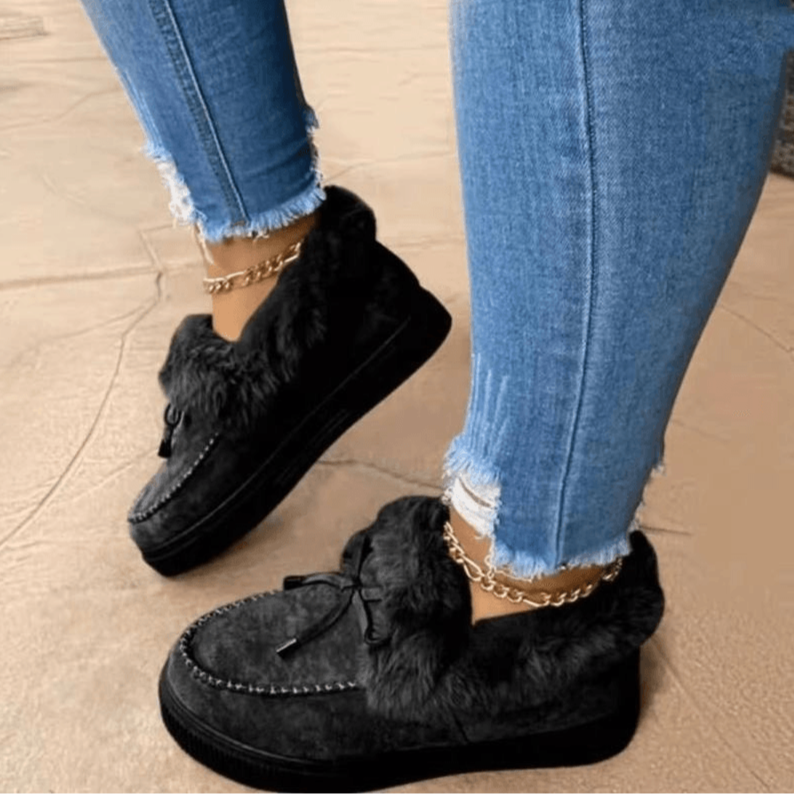 Warme Comfortabele Dames Pantoffel Met Luxe Bont