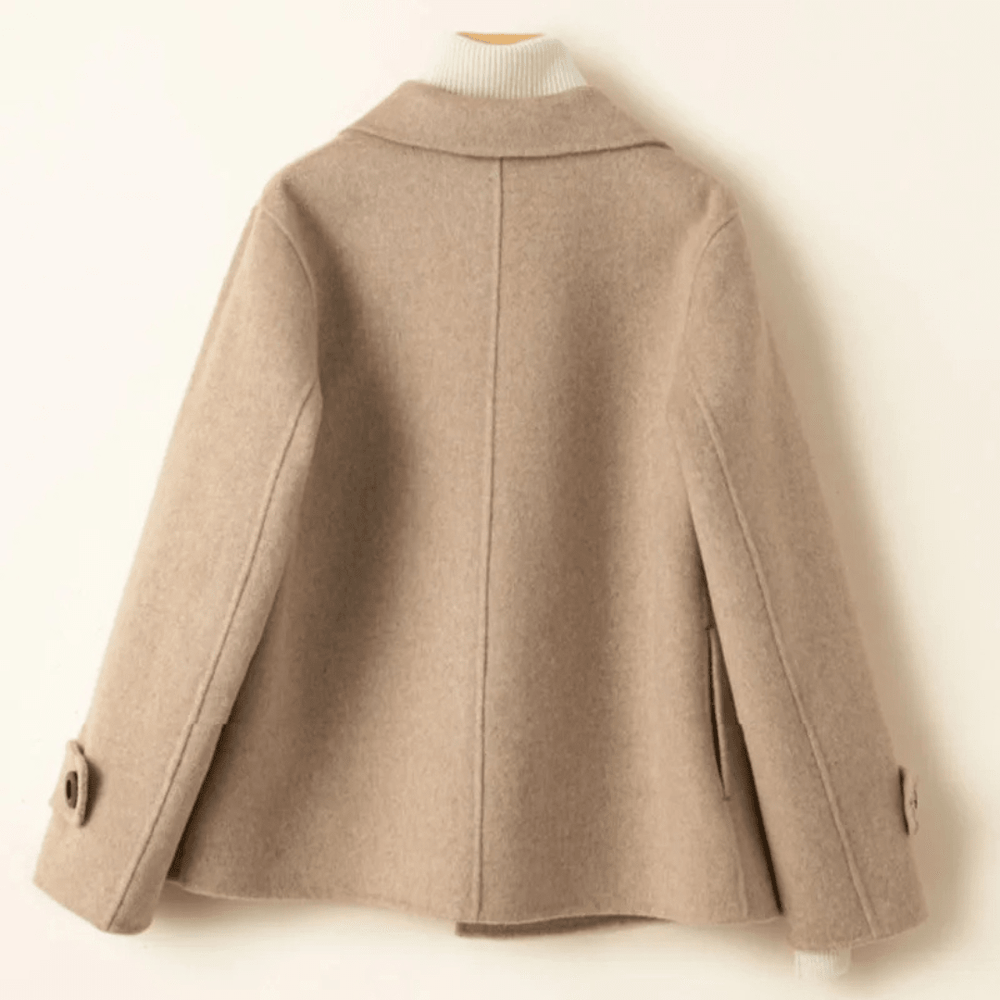 Manteau Court à Double Boutonnage pour Femme - Emilia Lane