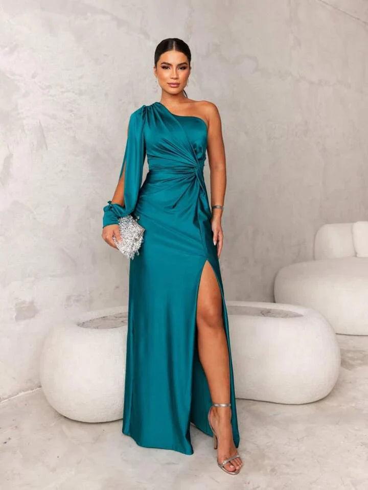 Reecel | Elegant One-Shoulder Maxi Dress