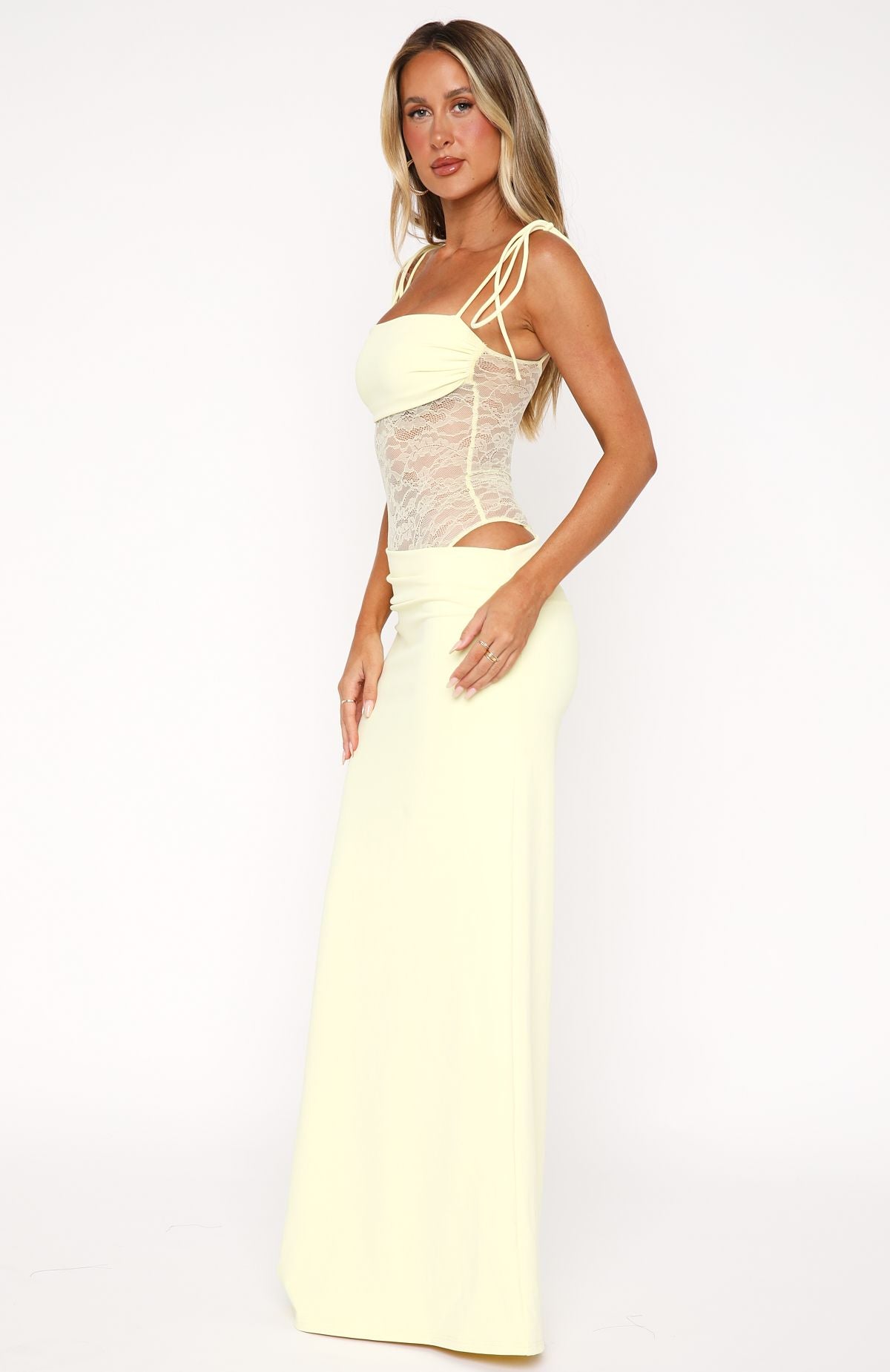 Rachel | Elegante Maxi Jurk met Kanten details