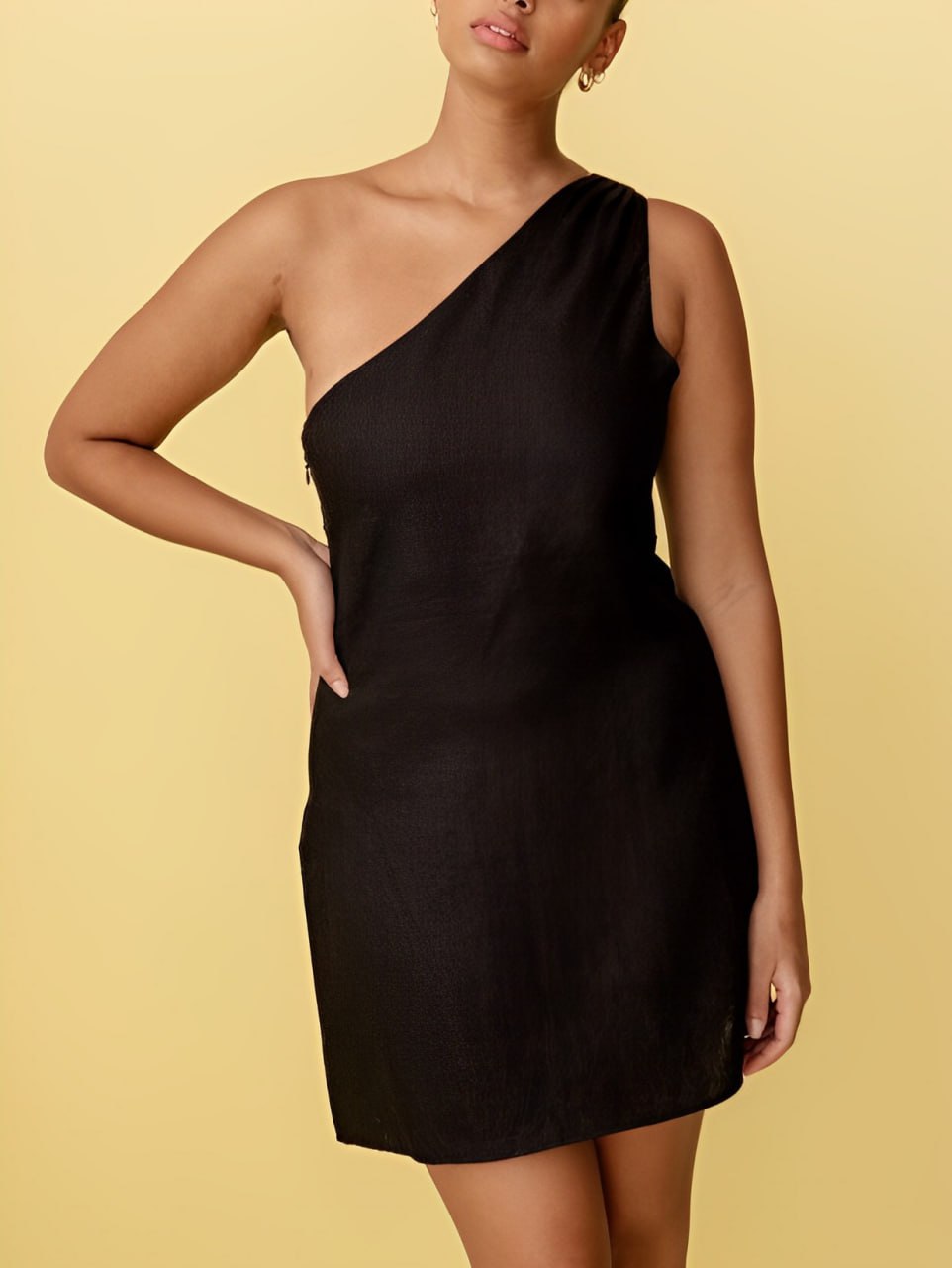 Luci | One-Shoulder Zomerse Mini Jurk