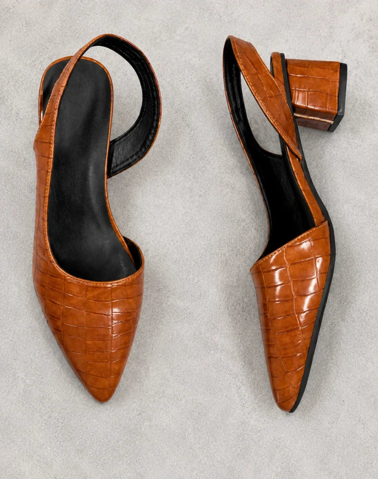 Olive | Escarpins Slingback de Luxe