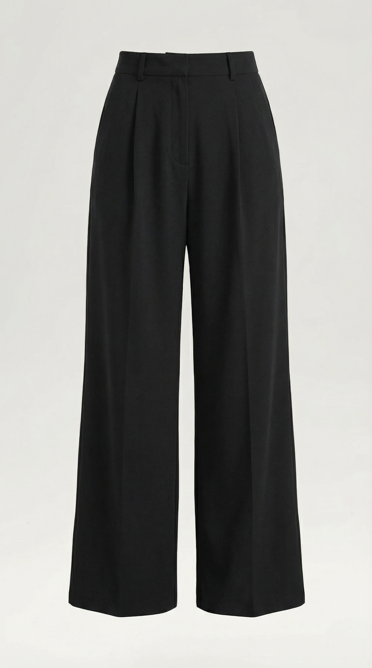 Pantalon confortable pour femmes à taille haute et jambes larges