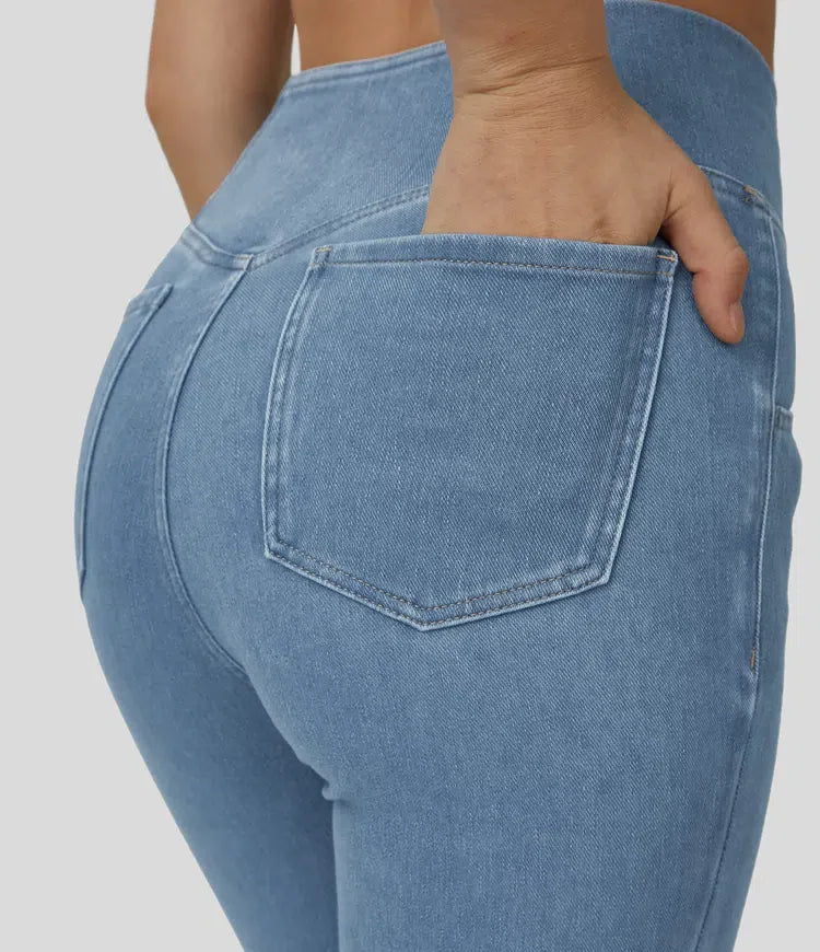 Shayna | Jean évasé taille haute