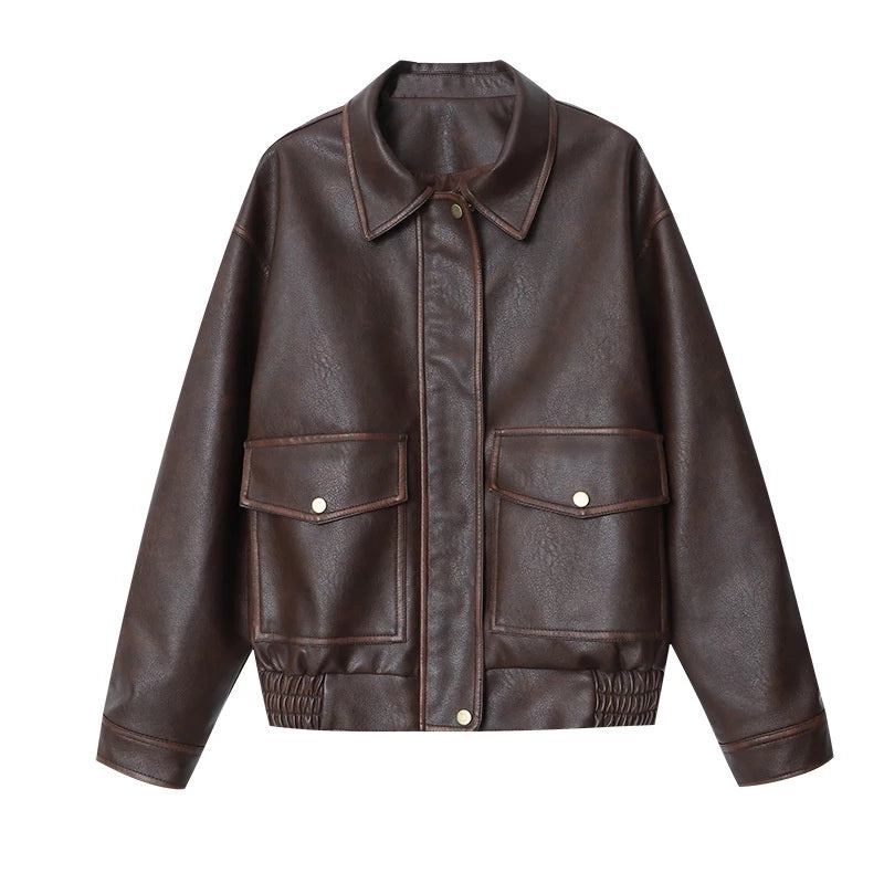 Katie | Vintage Leather Jacket for Women