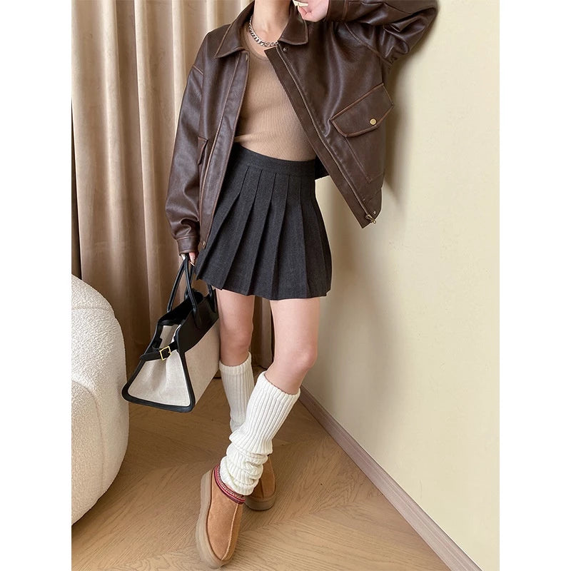 Katie | Vintage Leather Jacket for Women