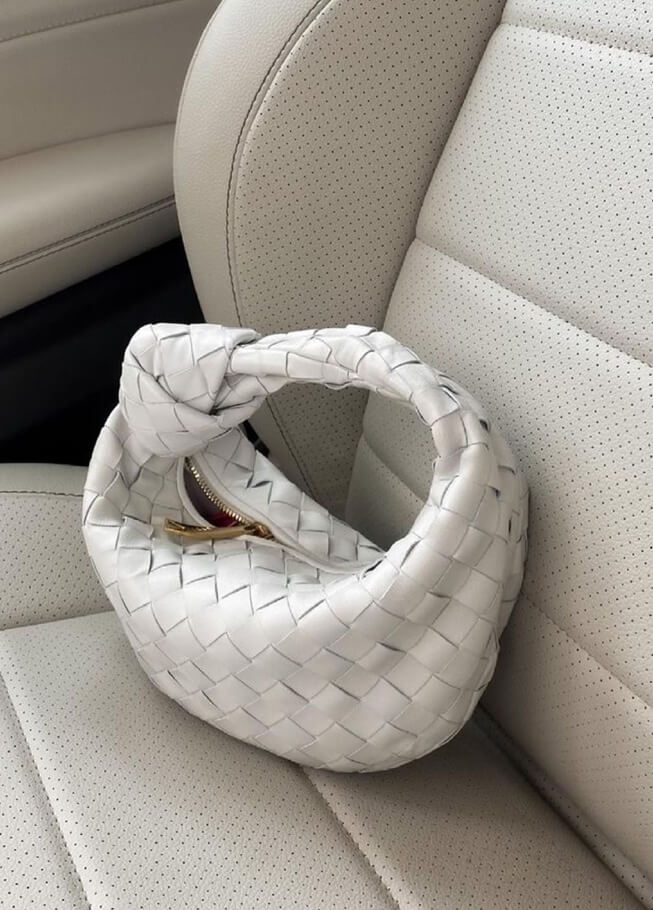 Blair | Luxe Gevlochten Handtas in Metallic