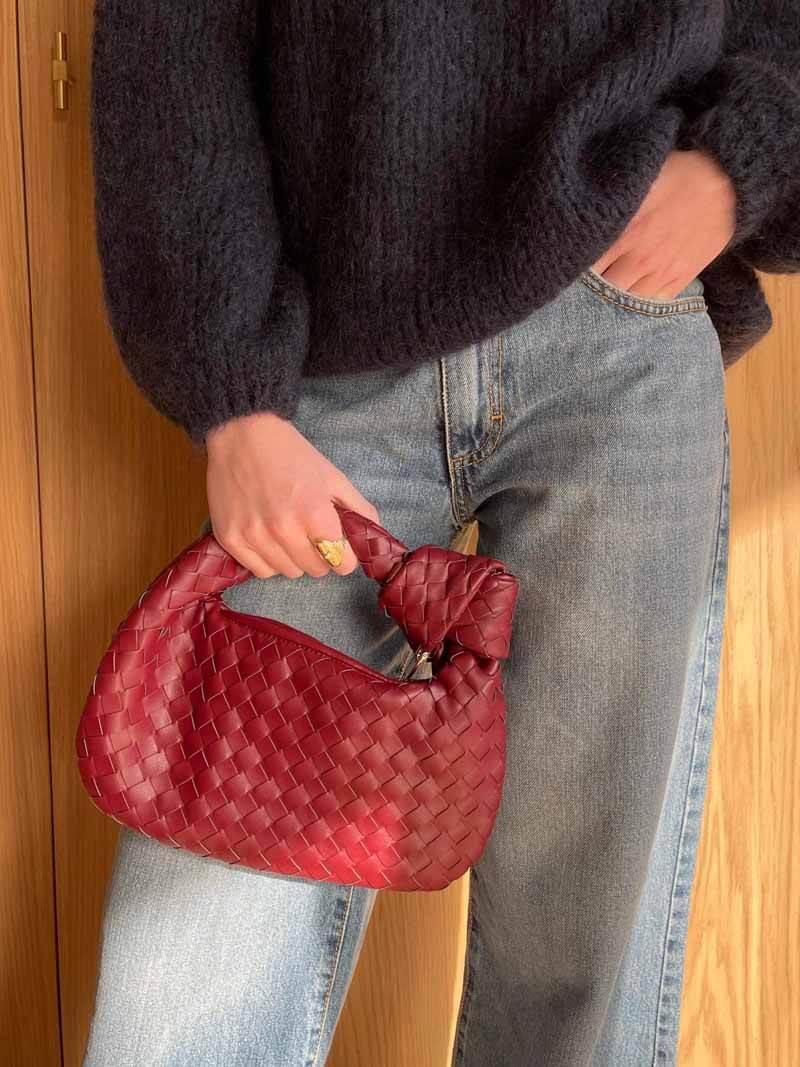 Blair | Luxe Gevlochten Handtas in Metallic