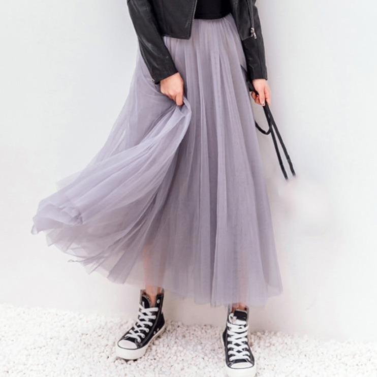 Heleen | Elegante Tulle Maxi Rok
