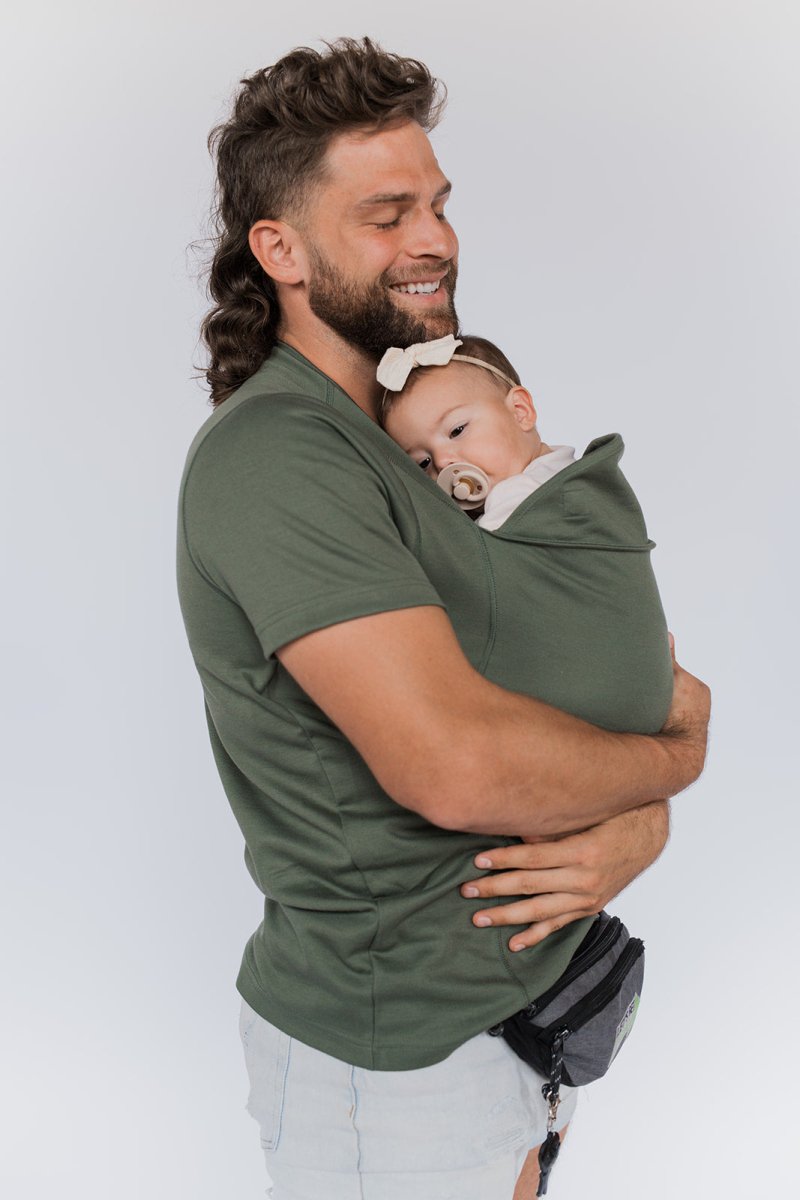 Comfortabele Unisex Draagshirt met Elastische Baby Draagzak
