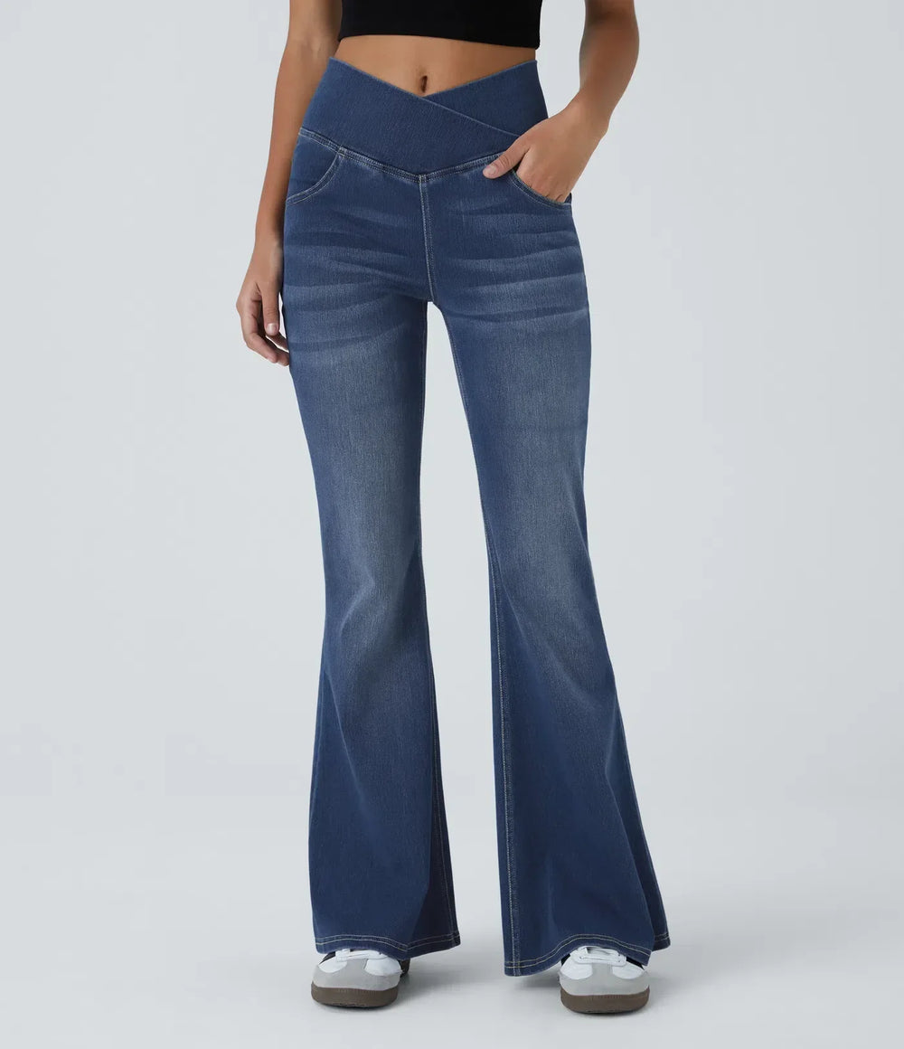 Shayna | Jean évasé taille haute