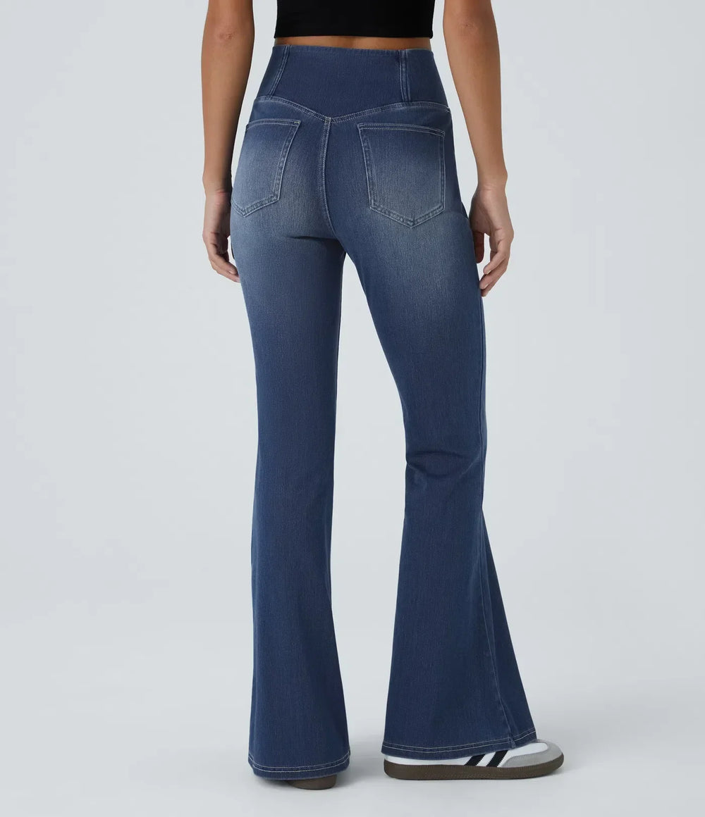 Shayna | Jean évasé taille haute