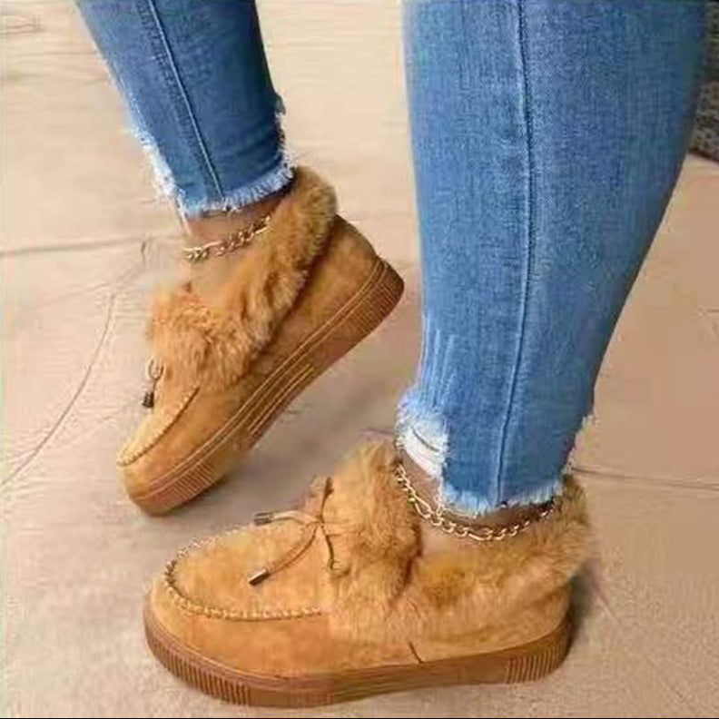 Warme Comfortabele Dames Pantoffel Met Luxe Bont