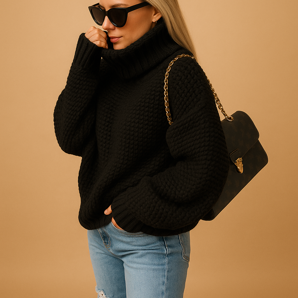 Warme Elegante Gebreide Dames Coltrui