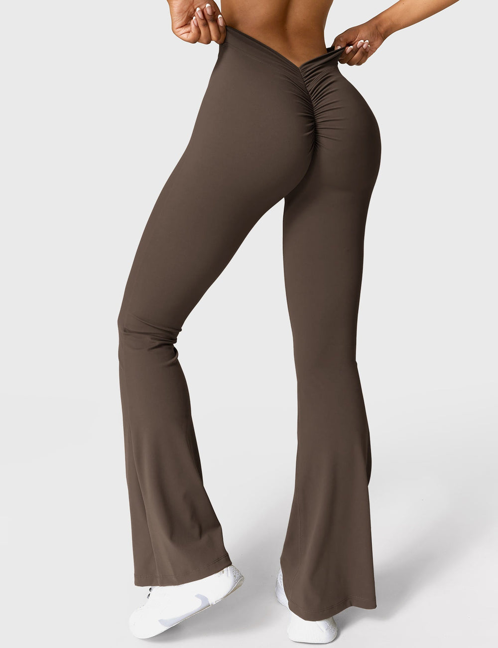 Mary | Leggings Évasés avec Effet Froncé