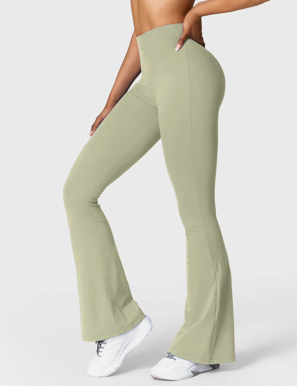 Mary | Leggings Évasés avec Effet Froncé