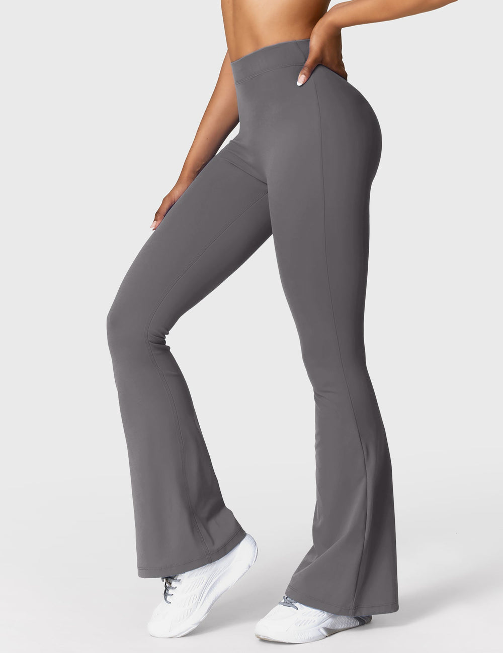 Mary | Leggings Évasés avec Effet Froncé