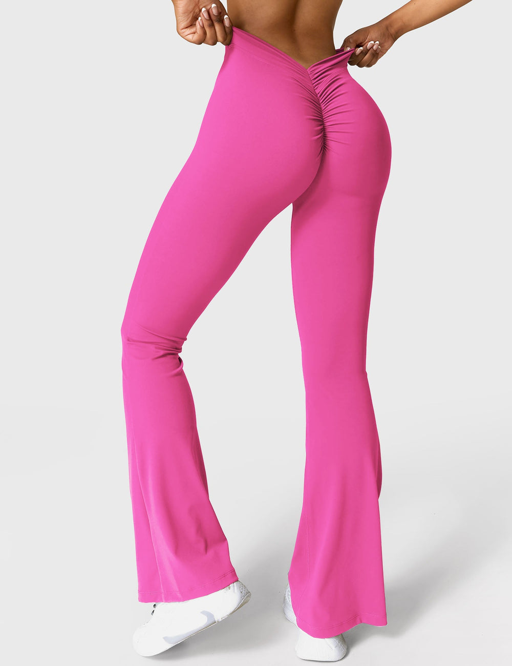 Mary | Leggings Évasés avec Effet Froncé