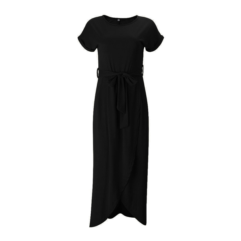 Olyvia | Elegant Navy Wrap Dress