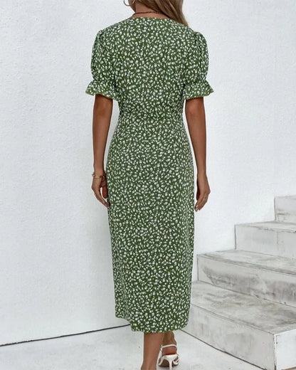 Eliza | Elegante Midi Bloemenjurk