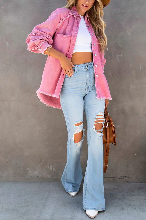 Trendy stijlvolle dames denim jacket