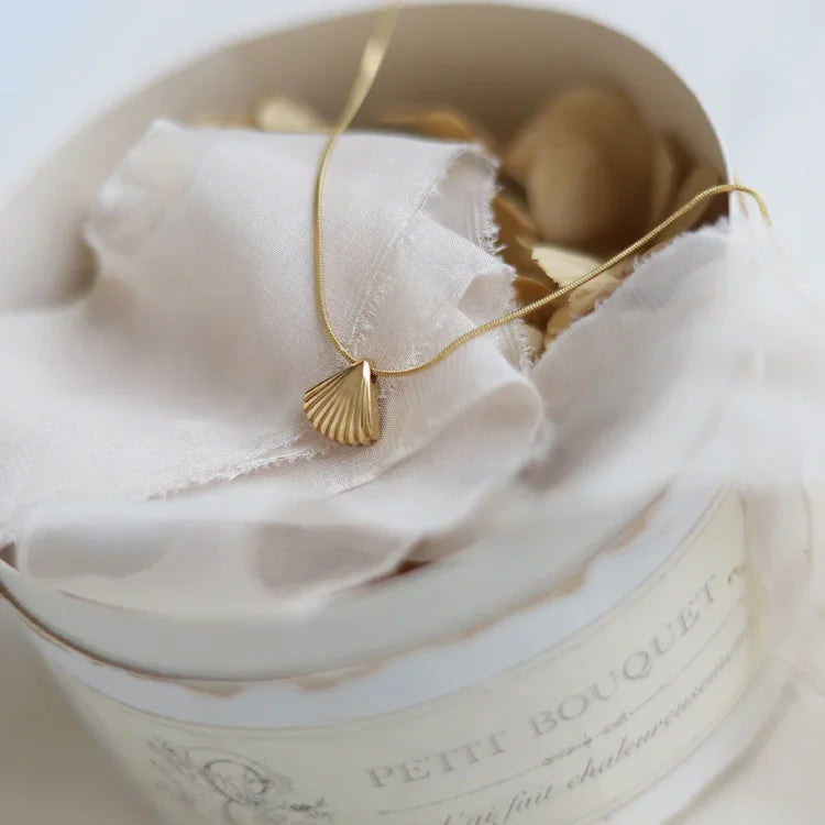 Sasha | Gouden Schelp Ketting