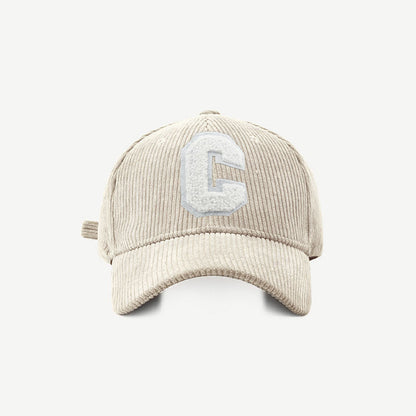Cyndi | Corduroy Baseball Cap met 3D C-Patch