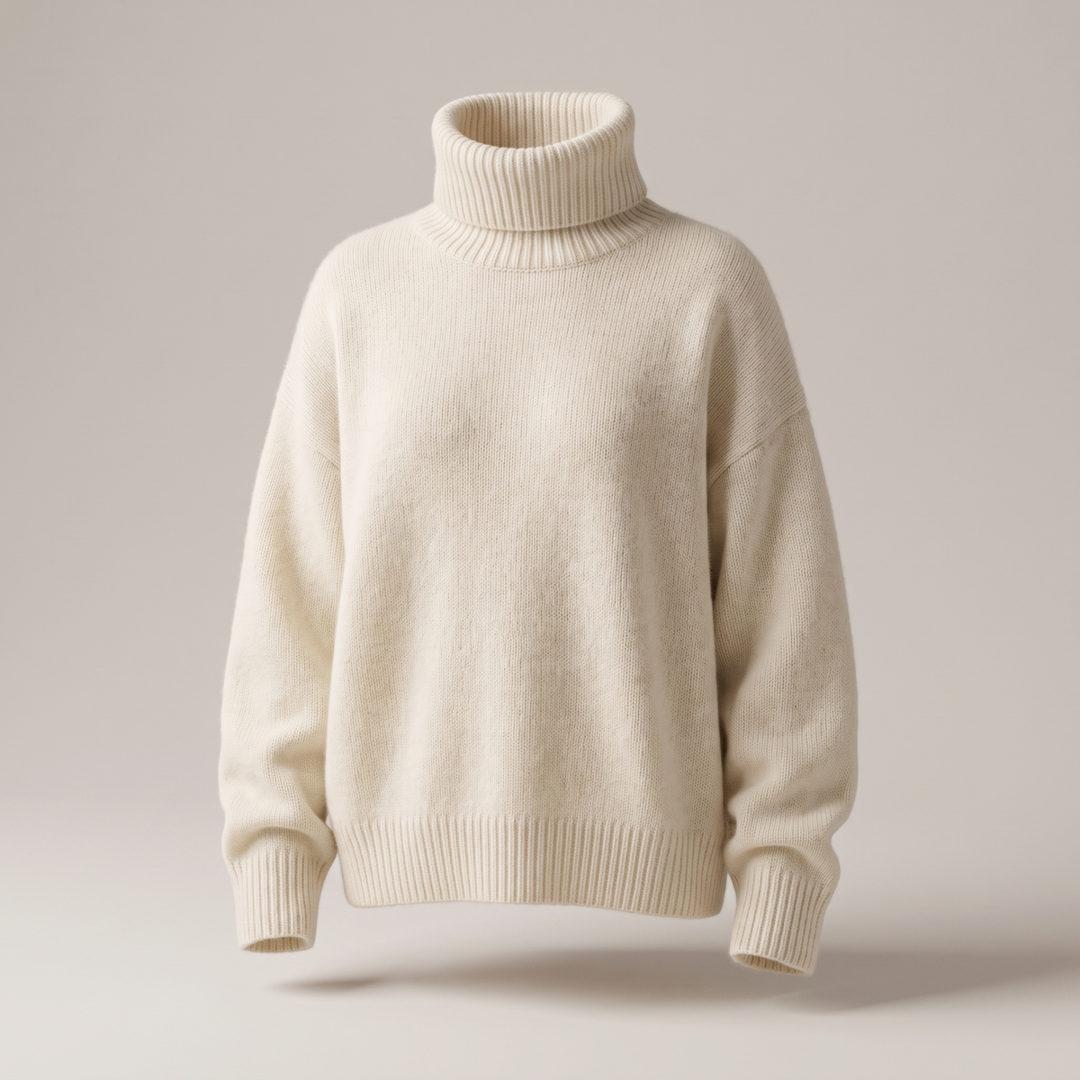 Oversized Gebreide Coltrui met Ribboorden en Lange Mouwen voor Dames