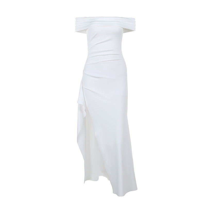 Genny | Galajurken Off-Shoulder Slit Maxi Dress