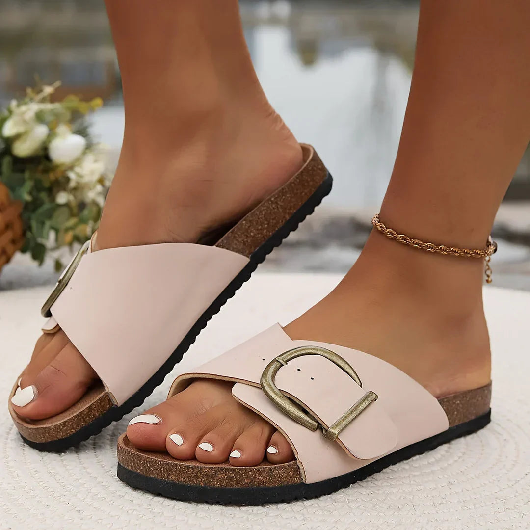 Federica | Elegante Slip-on Sandalen met Gesp