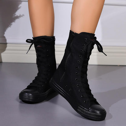 Lore | Leren Kniehoge Sneakers